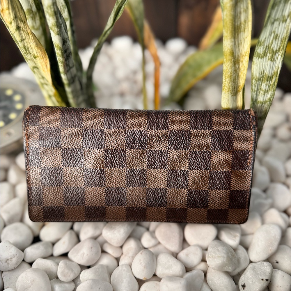 Louis Vuitton Damier Ebene Long Wallet – Authentic, Made in France, Rehab - Picture 3 of 13